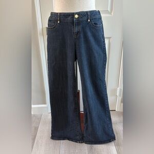 Michael Kors | Dark Blue Denim with Gold Accents | size 10